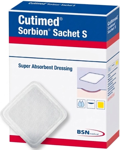 [7323215] BSN Medical/Jobst Cutimed Sorbion Sachet S Dressing, 8" x 8", 10/bx