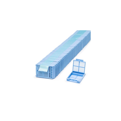 [M407-6T] Micromesh Quickload Cassette Stacks for Robotic Feed Printer, Biopsy, Blue