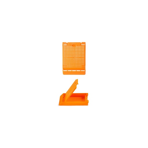 [M510-11T] Slimsette Biopsy Cassette, Quickload 45° Angle Stack (Taped), Acetal, Orange, Bulk