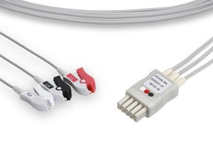 [LDT3-90P0] ECG Leadwire, 3 Leads Pinch/Grabber, Mindray > Datascope Compatible w/ OEM: 0012-00-1514-05, 0012-00-1514-06, LW-3910S29/3A, 0012-00-1514-04