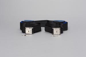 [2793] Posey Ankle Restraint, Twice-as-Tough, One Size Fits Most, Hook and Loop, 1-Strap, Machine Washable, Lock on Connecting Strap, Neoprene, Red