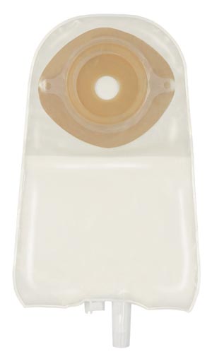 [064927] One-Piece Urostomy Pouch with Cut-to-Fit Stomahesive Skin Barrier, Fold Over Tap, 9" Pouch, Transparent, 3/4" - 1 3/4" Stoma Opening, 10/bx
