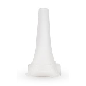 [52434-CLR-1] LumiView Clear Ear Specula, Universal for MacroView and Diagnostic Otoscope, Adult, 4.25 mm, Disposable, 34/sleeve, 20 sleeve/bg, 10 bg/cs