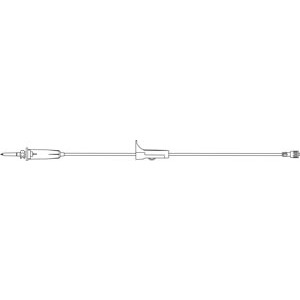 [V1425-15] Admin Set, Universal Spike, Roller Clamp, SPIN-Lock Connector, 13mL Priming Volume, 67"L, 60 Drops/mL, DEHP & Latex Free (LF), 50/cs