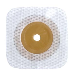 [405457] Adhesive Coupling, Stomahesive Skin Barrier with White Collar, Cut-to-Fit Opening, White, 1 7/8" Stoma Opening, 4 1/2" x 4 1/2", 10/bx
