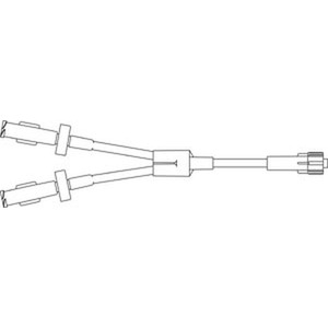[471979] Backcheck Valve Extension Set, Dual Backcheck Valves, Proximal & Distal Luer Lock Connection, 1.78mL Priming Volume, 8"L, 100/cs