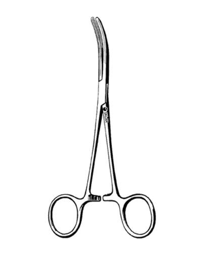 [97-587] Merit St. Vincent Tube Occluding Forcep, 6-1/2", Curved, Smooth, Stainless Steel, Reusable, Non-Sterile, Latex-Free, Physician Grade