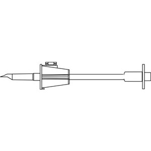[N2061] Spike Adapter, Allows Non-Vented Sets to be Used with Non-Vented Rigid IV Solution Containers, DEHP & Latex Free, 4.5"L, 50/cs