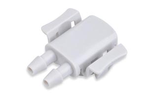 [BP46]  BP46 NIBP Connector NIBP Connector, FlexiPort Connector, dual barb, 5.00mm Barb Diameter, Plastic POM, Compatible w/ OEM: PORT-2