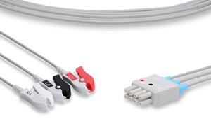[LKB3-90P0] ECG Leadwire, 3 Leads Pinch/Grabber, Nihon Kohden Compatible w/ OEM: BR-903P, BR-903PA, K911A, LDW-03BF-29AN-0000, LW-3810029/3A
