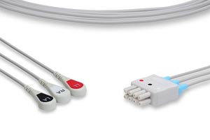 [LKB6-90P0] ECG Leadwire, 6 Leads Pinch/Grabber, Nihon Kohden Compatible w/ OEM: BR-906P, BR-906PA, K912A, LDW-06BF-29AN-0000, LW-38100MX/6A