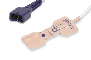 [S523-01P0] Disposable SpO2 Sensor Pediatric (10-50Kg), 24/bx, Covidien > Nellcor Compatible w/ OEM: 11996-000116, MX50066, MAX-P, 70124022