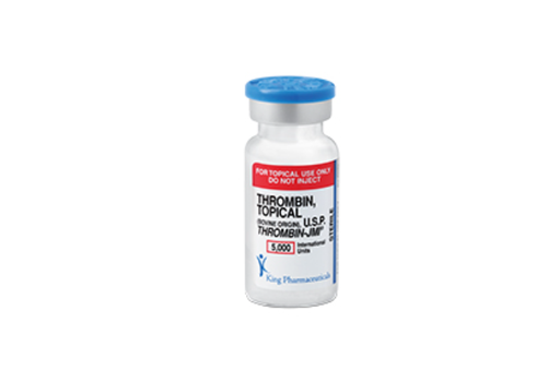 [60793021505] Thrombin-JMI (Thrombin, Topical, Bovine Origin, USP), Includes: 5000 IU Vial w/5ml Diluent (Sodium Chloride 0.9% USP)