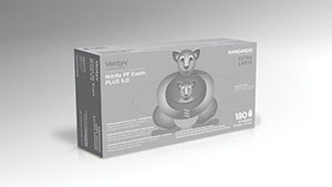 [10338103] Glove, Exam, Nitrile, Powder-Free (PF), Textured Finger Tip, Chemotherapy Tested, Blue, XX-Large, 180/bx, 10 bx/cs (60 cs/plt)