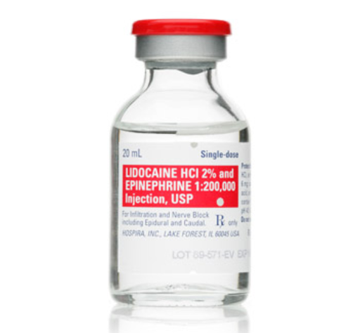 [00409318301] Lidocaine Hydrochloride and Epinephrine Injection, 2% USP, 1:200,000, 20ml Vial, Single Dose, Glass Fliptop Vial, 5/bx