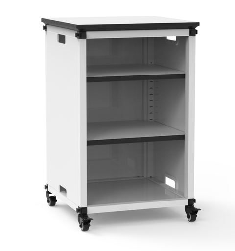 [MBSCB01] Luxor Modular Classroom Bookshelf, Narrow Module w/Casters & Tabletop
