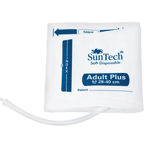 [0-GMJ32] SunTech Disposable Blood Pressure Cuff, Adult Plus, 20/bx, 20 bx/cs