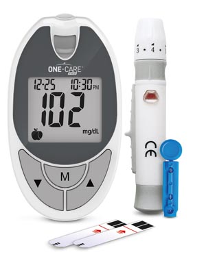 [4006] Glucose Monitoring Kit, for Self-Testing, Includes: (1) Meter, (1) Lancing Device, (10) Lancets, (10) Strips, IFU, 1 kt/bx