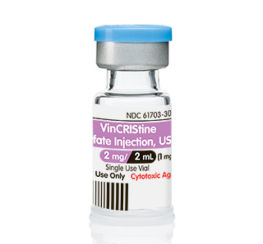 [61703030916] Vincristine Sulfate Injection, USP, Preservative Free, 1 mg/ml, 2 ml Vial, Single Dose, Onco-Tain Glass Fliptop Vial