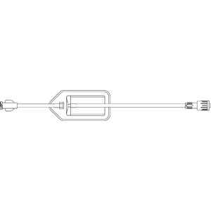 [473994] Extension Set, 1.2 Micron Filter, Luer Lock Connector, DEHP-Free, 4.3mL Priming Volume, 10"L, Latex Free (LF), 50/cs
