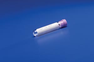 [8881311446] Monoject Tube, 13 x 75mm, Lavender Stopper, 5mL Draw, Stopper Coating Silicone, EDTA (K3) 0.05mL, 15% Solution, 1000/cs