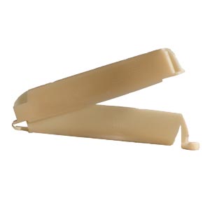 [175652] Tail Closure, Curved, Use with Sure-Fit Natura, Esteem Synergy, ActiveLife, and Sure-Fit Drainable Pouches, Tan, 10/bx