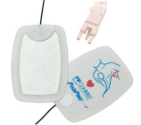 [2516Z-PC] Conmed PadPro Adult Radiotranslucent Multifunction Electrode with Pre-Connect Packaging and Zoll Connector, 10/Case