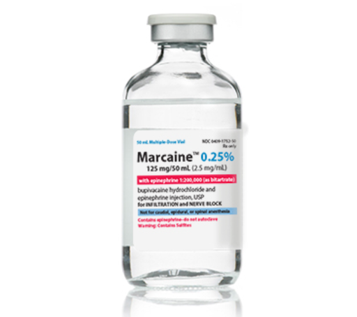 [00409175250] Marcaine with Epinephrine as the Bitartrate, 1:200,000, 2.5 mg/ml, 50 ml Vial, Multiple Dose, Glass Fliptop Vial