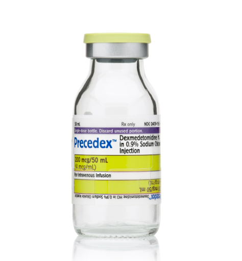[00409166050] Precedex (Dexmedetomidine Hydrochloride in 0.9% Sodium Chloride Injection), 4mcg/ml, 50ml Glass Bottle, 20/cs