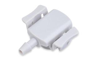 [BP45]  BP45 NIBP Connector FlexiPort Connector, single barb, 5.00mm Barb Diameter, Plastic POM, Compatible w/ OEM: PORT-1