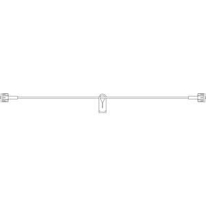 [V5456] Extension Set, Male Luer Locks at Each End & 1 Slide Clamp, 1.3mL Priming Volume, 63"L, Latex Free (LF), 50/cs