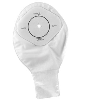 [020922] One-Piece Drainable Pouch with Cut-to-Fit Stomahesive® Skin Barrier, Transparent, 5/16" - 2" Stoma Opening, 15/bx