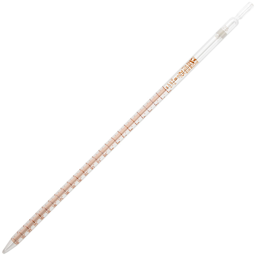[8510025] Pipette, Serological, Globe Glass, Reusable, 25mL, To Deliver (TD), 0.1 Graduations, White Band, ASTM E1044, 6/bx