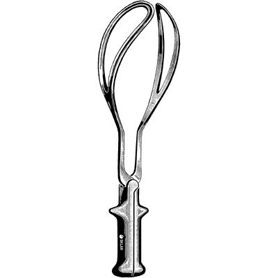 [92-1114] Simpson Obstetrical Forceps, Long, 14-1/4"