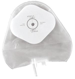 [020917] One-Piece Urostomy Pouch with Cut-to-Fit Stomahesive® Skin Barrier, Transparent, 5/16" - 1" Stoma Opening, 15/bx