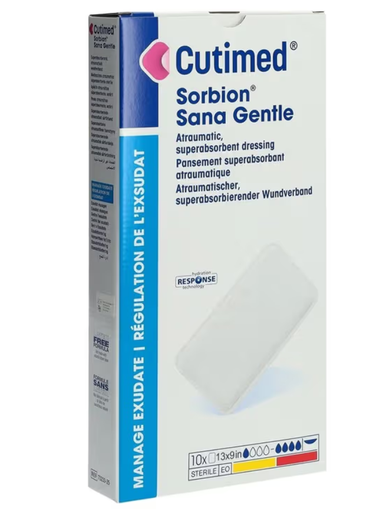 [7323316] BSN Medical/Jobst Cutimed Sorbion Sana Gentle, 9" x 13", 10/bx