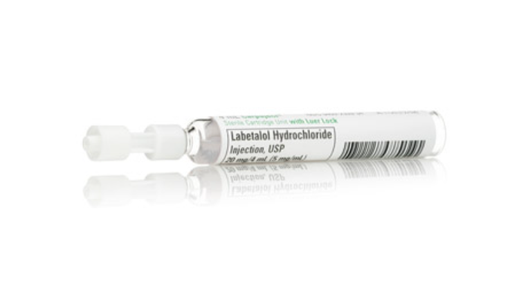 [00409233934] Labetalol Hydrochloride Injection, USP, 5 mg/ml, 4 ml Carpuject Luer Lock Glass Syringe, No Needle, 10/bx