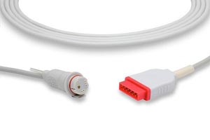 [IC-MQ-BD0] IBP Adapter Cable BD Connector, GE Healthcare > Marquette Compatible w/ OEM: 684102, 2016995-001, 700077-001