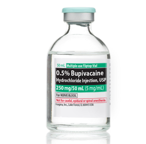 [00409116301] Bupivacaine Hydrochloride Injection, USP, 5 mg/ml, 50 ml Vial, Multiple Dose, Glass Fliptop Vial, 25/bx