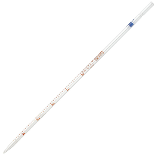 [8500005] Pipette, Serological, Globe Glass, Reusable, 5mL, Class A, To Deliver (TD), 0.1 Graduations, Blue Band, 6/bx