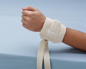 [2631] Posey Wrist/Ankle Restraint, One Size Fits Most, Strap Fastening, 1-Strap, Pediatric or Adult, Flannel, Tan