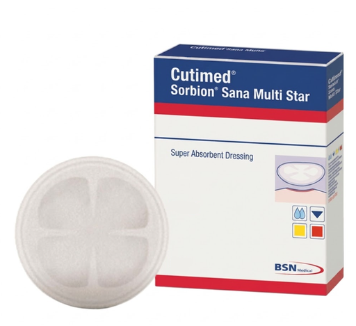 [7323801] BSN Medical/Jobst Cutimed Sorbion Sana Multi Star, 4 1/2", 10/bx