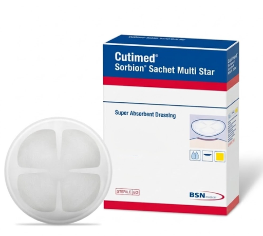 [7323701] BSN Medical/Jobst Cutimed Sorbion Sachet Dressing, Multi Star, 3", 10/bx