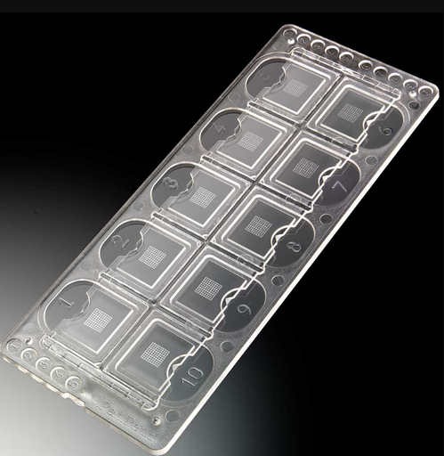 [3800] Quick-Read Precision Grid Urinalysis Slide, w/ Counting Grid, 10 Wells/Slide, 100 Slides/Box (1000 Tests)