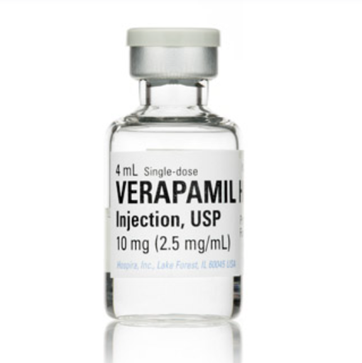 [00409114402] Verapamil Hydrochloride Injection, USP, 2.5 mg/ml, 4 ml Vial, Single Dose, Glass Fliptop Vial, 5/bx