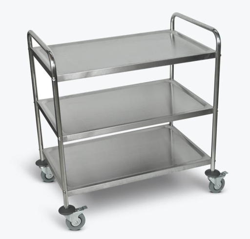 [ST-3] Luxor 37"H Large 3-Shelf Stainless Steel Cart