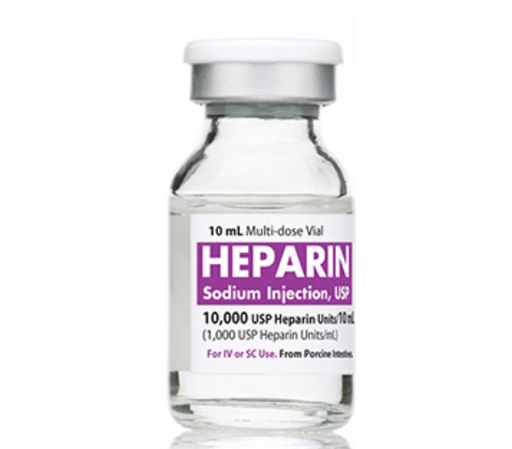 [00409272002] Heparin Sodium Injection, USP, 1000 units/ml, 10 ml Vial, Multiple Dose, Glass Fliptop Vial, 25/bx
