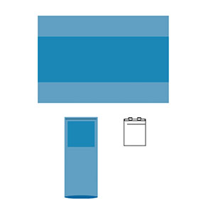 [9102] Basic Pack, Includes: 65 x 90, Outer Wrap/Reinforced Poly Table Cover with 30 x 90 Reinforcement, 12/cs