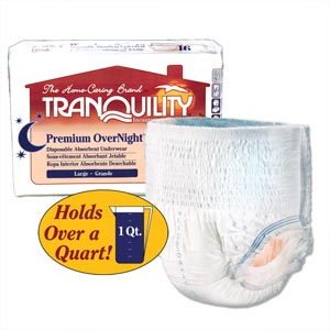 [2116] Underwear, Large Overnight DAU, 44"-54", 170-210 lbs, Capacityi 34.0 fl oz, 16/pk, 4 pk/cs (30 cs/plt)