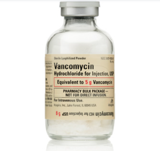 [00409650901] Vancomycin Hydrochloride for Injection, USP, 5g Vial, Pharmacy Bulk Package Glass Fliptop Vial
